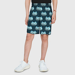 Шорты детские Мордочки котов с эффектом 3d Паттерн, цвет: 3D-принт — фото 2