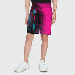 Шорты детские Great Wall Neon Gradient FS, цвет: 3D-принт — фото 2