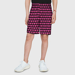 Шорты детские Poppy Playtime - Kissy Missy Pattern - Huggy Wuggy, цвет: 3D-принт — фото 2