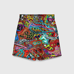 Шорты детские Радужная картина, цвет: 3D-принт