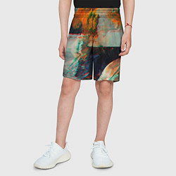 Шорты детские Картинный холст со множеством красок, цвет: 3D-принт — фото 2