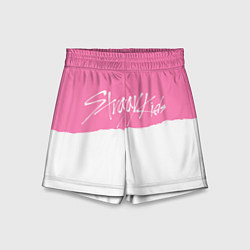 Детские шорты Stray Kids pink and white