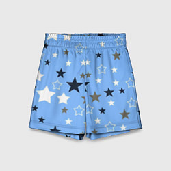 Детские шорты Звёзды на голубом фоне