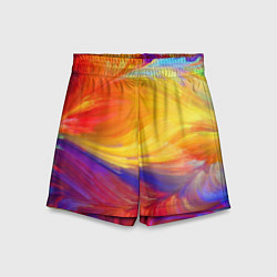 Шорты детские Бесконечные краски, цвет: 3D-принт