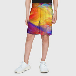 Шорты детские Бесконечные краски, цвет: 3D-принт — фото 2