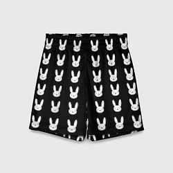 Детские шорты Bunny pattern black