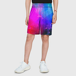 Шорты детские Космическая абстракция, цвет: 3D-принт — фото 2