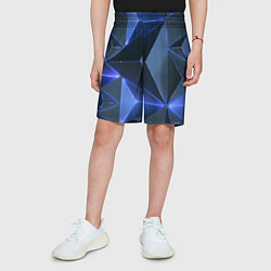Шорты детские Triangle neon, цвет: 3D-принт — фото 2