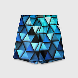 Шорты детские Blue triangle, цвет: 3D-принт