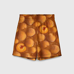 Детские шорты Сочная текстура из персиков