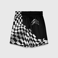 Детские шорты Citroen racing flag