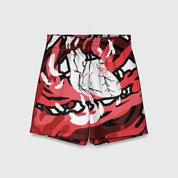 Шорты детские The Bloody Heart, цвет: 3D-принт