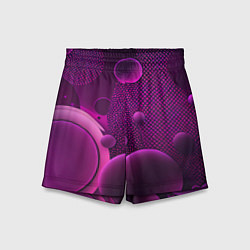 Шорты детские Фиолетовые шары, цвет: 3D-принт