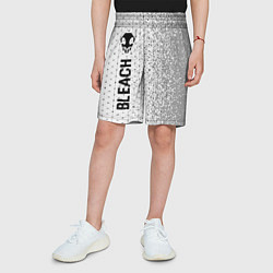Шорты детские Bleach glitch на светлом фоне: по-вертикали, цвет: 3D-принт — фото 2