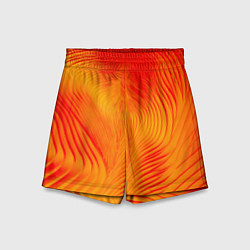 Детские шорты Фантазия в красном и желтом
