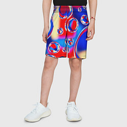 Шорты детские Объемные цветные пузыри, цвет: 3D-принт — фото 2