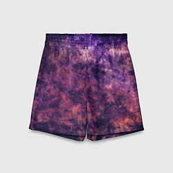 Детские шорты Текстура - Purple galaxy