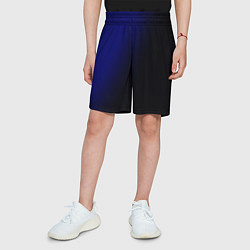 Шорты детские Градиент ультрамарин, цвет: 3D-принт — фото 2