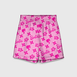 Детские шорты Барби паттерн розовый