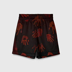 Шорты детские Кровавые ладони, цвет: 3D-принт