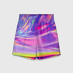 Шорты детские Радужное северное сияние, цвет: 3D-принт