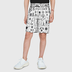 Шорты детские Геометрическая фантазия, цвет: 3D-принт — фото 2