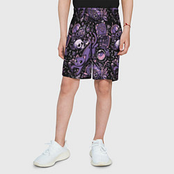 Шорты детские Ведьминский паттерн, цвет: 3D-принт — фото 2