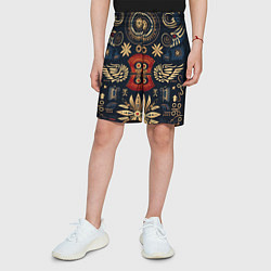 Шорты детские Узор в славянском стиле, цвет: 3D-принт — фото 2