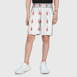 Шорты детские Новогодние украшения-сосульки, цвет: 3D-принт — фото 2