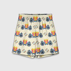 Детские шорты Подарок на карете и ромб