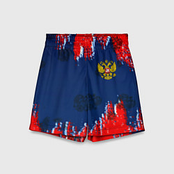 Детские шорты Россия спорт краски текстура
