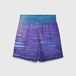 Шорты детские Абстрактная вода живописная, цвет: 3D-принт