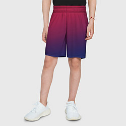 Шорты детские Gradient red-blue, цвет: 3D-принт — фото 2