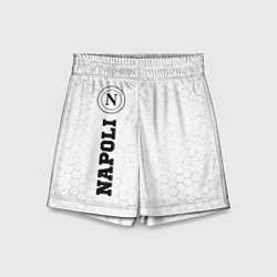 Шорты детские Napoli sport на светлом фоне по-вертикали, цвет: 3D-принт