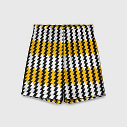 Шорты детские Вертикальные жёлто-белые полосы, цвет: 3D-принт