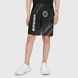 Шорты детские Mercedes sport metal, цвет: 3D-принт — фото 2