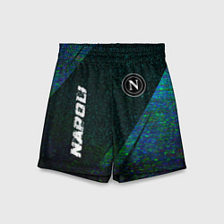 Шорты детские Napoli glitch blue, цвет: 3D-принт