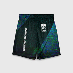 Детские шорты David Bowie glitch blue