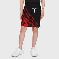Шорты детские Tesla sport grunge, цвет: 3D-принт — фото 2