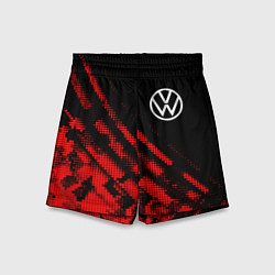 Шорты детские Volkswagen sport grunge, цвет: 3D-принт