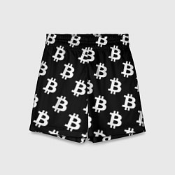 Шорты детские Биткоин блокчейн, цвет: 3D-принт