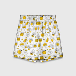Шорты детские Хиппи бла бла, цвет: 3D-принт