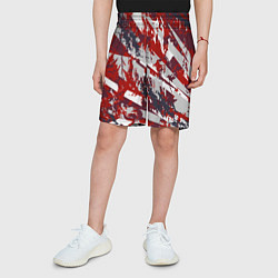 Шорты детские Яркий абстрактный узор для спорта, цвет: 3D-принт — фото 2