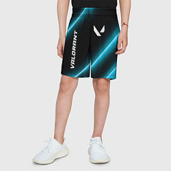 Шорты детские Valorant неоновые лампы, цвет: 3D-принт — фото 2