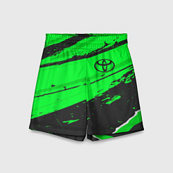 Шорты детские Toyota sport green, цвет: 3D-принт