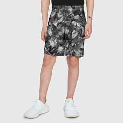 Шорты детские Городской ангел с крыльями в стиле аниме, цвет: 3D-принт — фото 2