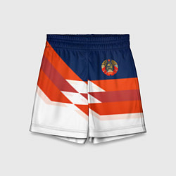 Шорты детские СССР спорт геометрия, цвет: 3D-принт