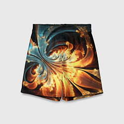 Шорты детские Абстрактный фрактал, цвет: 3D-принт