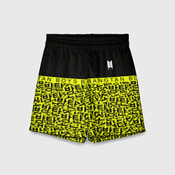 Шорты детские BTS pattern kpop, цвет: 3D-принт