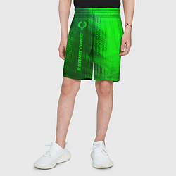 Шорты детские SsangYong - green gradient по-вертикали, цвет: 3D-принт — фото 2